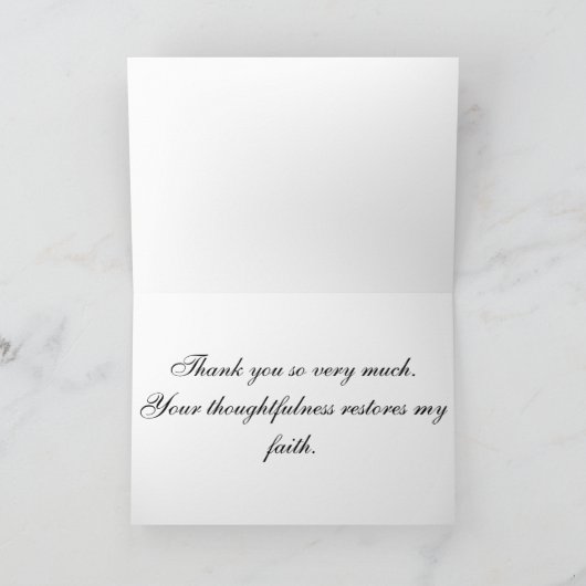 Daisy Thank u kaardt Bedankkaart (Binnen)