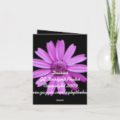 Daisy Thank You Notecard Bedankkaart (Achterkant)