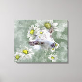 Daisy the Baby Goat Waterverf Portret 2 Canvas Afdruk (Voorkant)