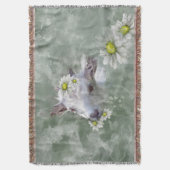 Daisy the Baby Goat Waterverf Portret Deken (Voorkant Verticaal)