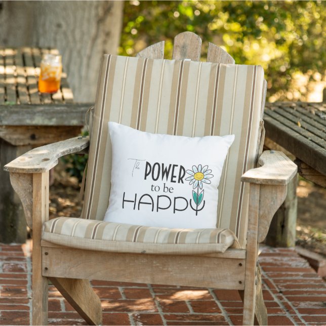 DAISY THEMA OUTDOOR HAPPY PILLOW BUITENKUSSEN (Stoel)