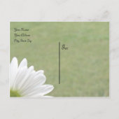 Daisy Theme Aankondigingskaart (Achterkant)