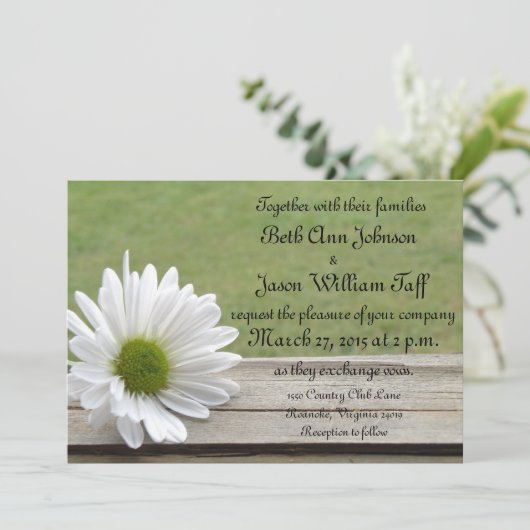 Daisy Theme Kaart (Staand voorkant)