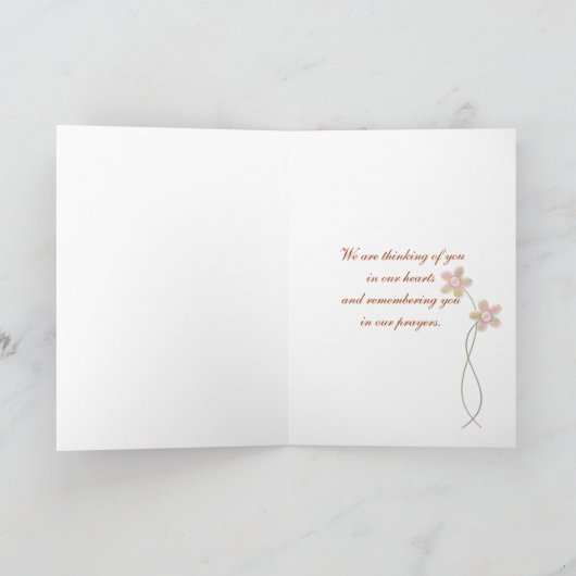 Daisy Thinking of You Kaart (Binnen)