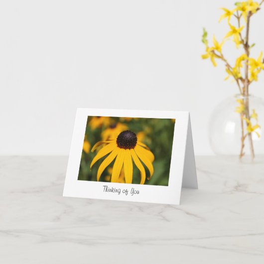 Daisy Thinking van u Lege Kaart (Gele Bloem)