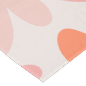 Daisy Time Cute Retro Floral Pattern Oranje Roze Tafelkleed (Gekanteld)