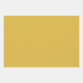 Daisy Time Cute Retro Modern Flowers in Mustard Inpakpapier Vel (Voorkant 2)