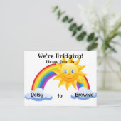 Daisy to Brownie Bridging Ceremony Briefkaart nodi (Staand voorkant)