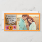 Daisy Trio and Lace Country Wedding Save the Date (Voorkant)