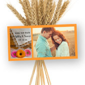 Daisy Trio and Lace Country Wedding Save the Date