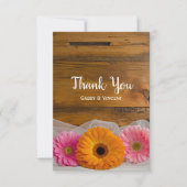 Daisy Trio Country Barn Weddenschap Notitiekaartje (Voorkant)