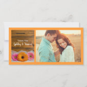 Daisy Trio Country Barn Wedding Bedankt (Voorkant)