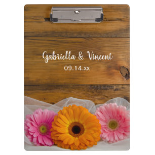 Daisy Trio Country Weddenschap Planning Klembord