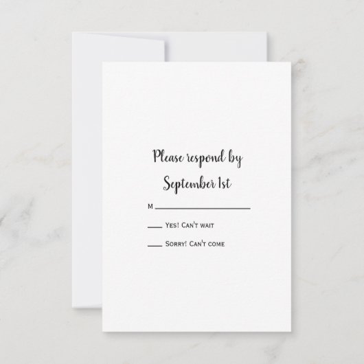 Daisy Trio en Lace Country Barn Wedding RSVP (Achterkant)