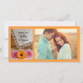 Daisy Trio en Lace Wedding Hartelijk dank Bedankkaart (Voorkant)