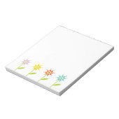Daisy Tuin Moderne Bloemen Notitieblok (Linkerzijde)