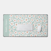 Daisy turquoise moderne foto schattig modern elega bureaumat (Keyboard & Muis)