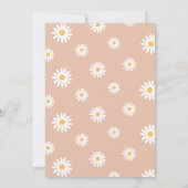 Daisy Two Groovy Boho 2e verjaardag Uitnodigingen (Achterkant)