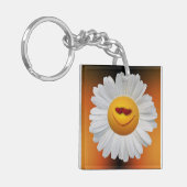 Daisy uit liefde sleutelhanger (Voorkant Links)