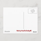 Daisy van dichtbij briefkaart (Achterkant)