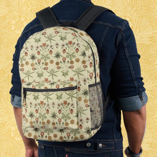 Daisy van William Morris,  Victoriaans bloemen Bedrukte Rugzak