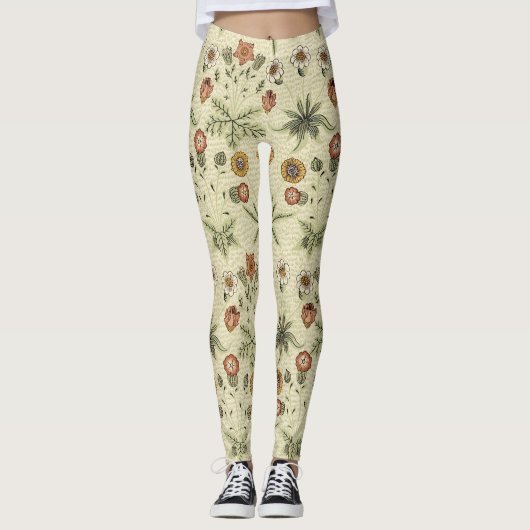 Daisy van William Morris,  Victoriaans bloemen Leggings (Voorkant)