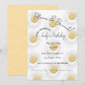 Daisy Verjaardag Brunch Uitnodiging (Voorkant / Achterkant)