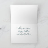 Daisy Verjaardag Kaart Rustiek Happy BDay Groet (Binnen)