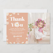 Daisy Verjaardags Foto Bedankkaart (Voorkant)