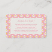 Daisy Verjaardagsboek Voor Baby Shower Feestje Informatiekaartje (Voorkant)