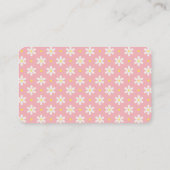 Daisy Verjaardagsboek Voor Baby Shower Feestje Informatiekaartje (Achterkant)