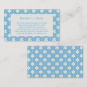Daisy Verjaardagsboek Voor Baby Shower Feestje Informatiekaartje (Voorkant / Achterkant)