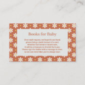 Daisy Verjaardagsboek Voor Baby Shower Feestje Informatiekaartje (Voorkant)