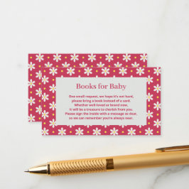 Daisy Verjaardagsboek Voor Baby Shower Feestje Informatiekaartje