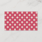Daisy Verjaardagsboek Voor Baby Shower Feestje Informatiekaartje (Achterkant)