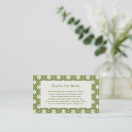 Daisy Verjaardagsboek Voor Baby Shower Informatiekaartje