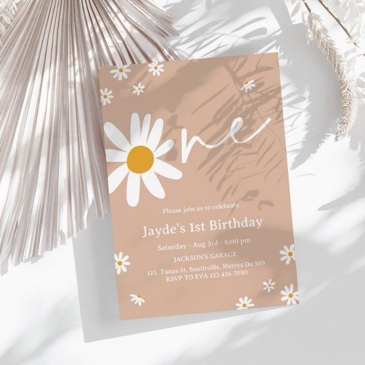 Daisy Verjaardagsfeestje 1e Verjaardag Kaart