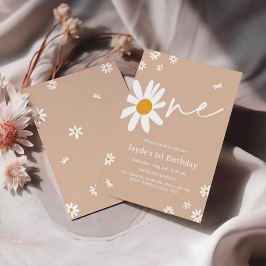 Daisy Verjaardagsfeestje 1e Verjaardag Kaart
