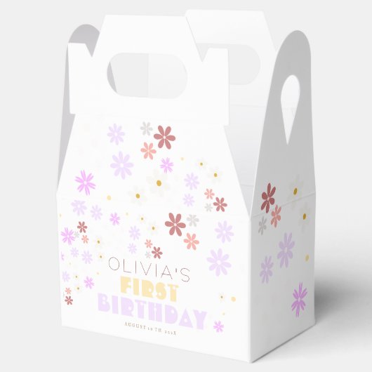 Daisy Verjaardagsfeestje 1e Verjaardag Schattige B Bedankdoosjes (Geopend)