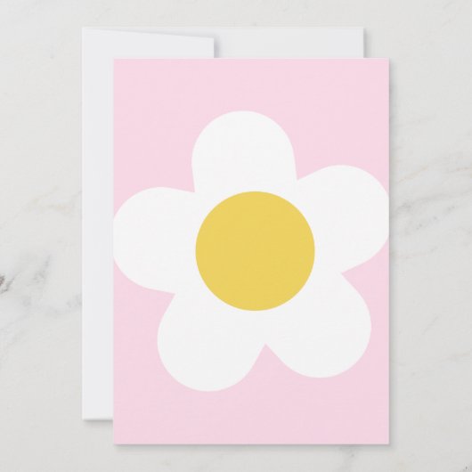 Daisy Verjaardagsfeestje Bohemian Een 1e Verjaarda Kaart (Achterkant)