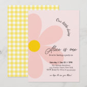 Daisy Verjaardagsfeestje Bohmian 1e Verjaardag Kaart (Voorkant / Achterkant)