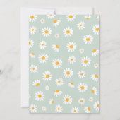 Daisy Verjaardagsfeestje Bohmian Little Miss Onede Kaart (Achterkant)