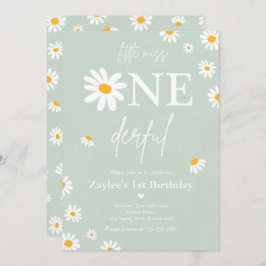 Daisy Verjaardagsfeestje Bohmian Little Miss Onede Kaart