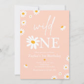 Daisy Verjaardagsfeestje Bohmian Wild One 1e Verja Kaart (Voorkant)