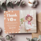 Daisy Verjaardagsfoto Dank u kaart