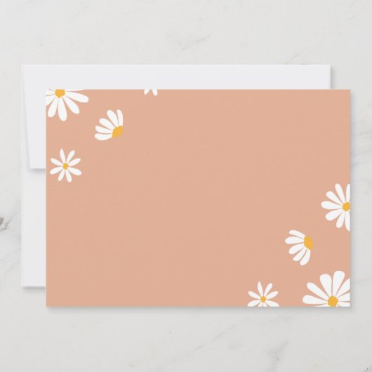 Daisy Verjaardagsfoto Dank u kaart (Achterkant)