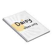 Daisy Vibes Only Bloemige Notitieboek (Rechterzijde)