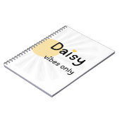 Daisy Vibes Only Bloemige Notitieboek (Linkerzijde)