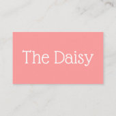Daisy Visitekaartje (Achterkant)