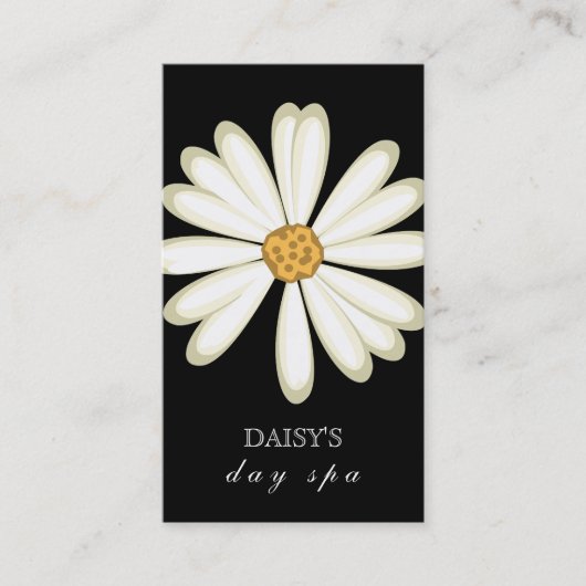 Daisy Visitekaartje Black White (Voorkant)
